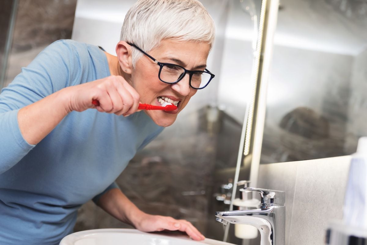  brushing teeth